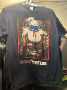 Ghostbusters Stay Puft Marshmallow Man Graphic T-Shirt Columbia Pictures Promo